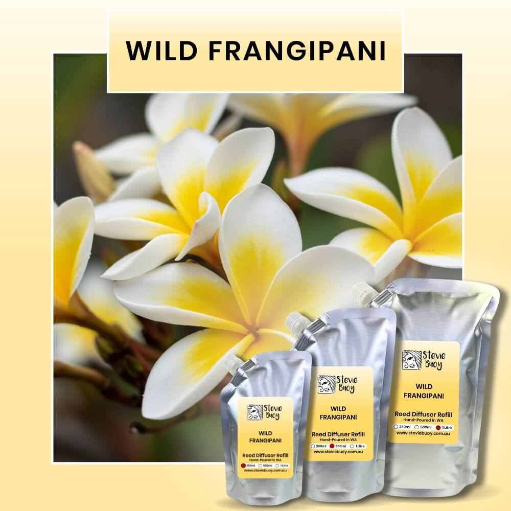 Wild Frangipani Reed Diffuser Refill - by Stevie Buoy