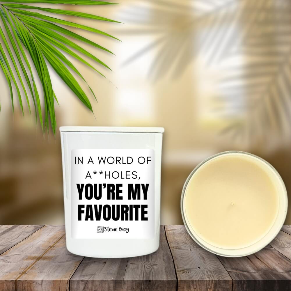 You’re my Favourite Naughty Candle - Medium by Stevie Buoy